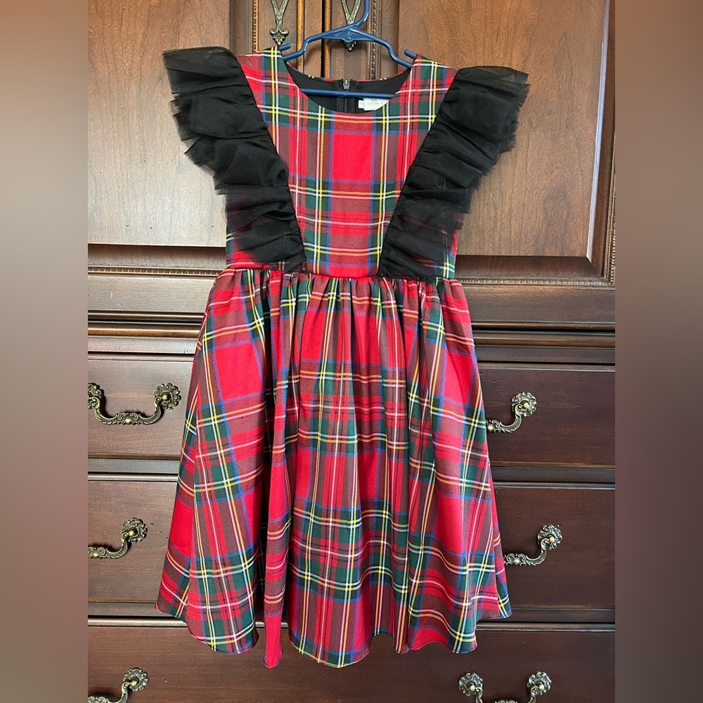 Trish Scully Girls Plaid Dress